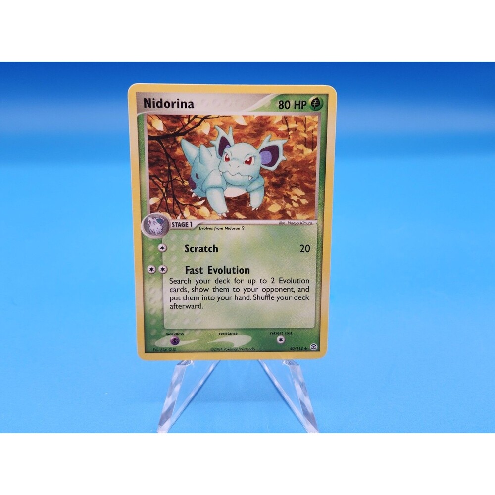 Vintage 2004 Nidorina 40/112 FireRed & LeafGreen Regular Pokemon TCG